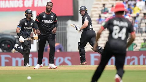 Match between New Zealand vs Cananda in Chennai Chepauk stadium