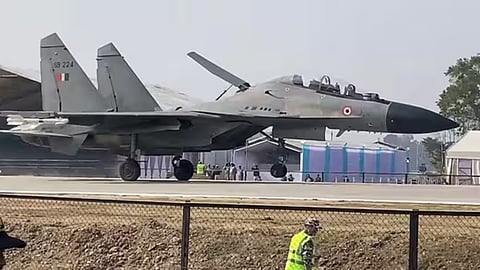 An Indian Air Force aircraft. (ANI Video Grab )