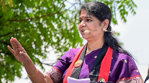 DMK parliamentary party leader and MP Kanimozhi Karunanidhi 