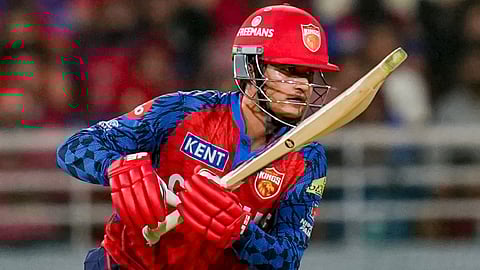 Punjab Kings' Priyansh Arya plays a shot during the Indian Premier League (IPL) 2026 T20 cricket match between Punjab Kings and Lucknow Super Giants
