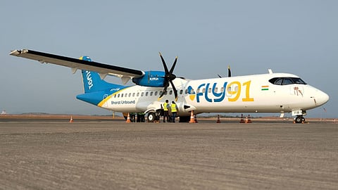 Image of a Fly91 flight used for representative image