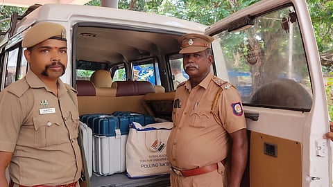 EVM ballot boxes travel 160 km 