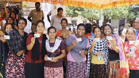 Young voters make merry after casting their democratic right in Tiruchy