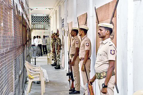 Strong room in Queen Marys College 