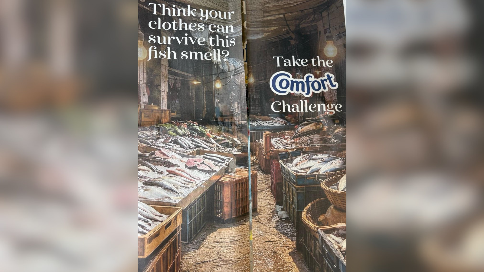 Comfort fabric conditioner advertisment