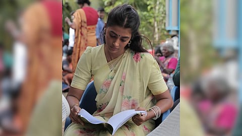 Pooja Hegde from the sets of Retro, during her preparation for a scene 
