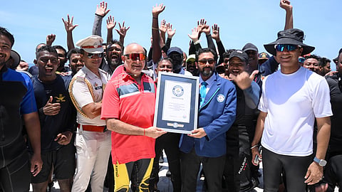 Andaman and Nicobar administration sets Guinness world record with largest underwater national flag unfurling