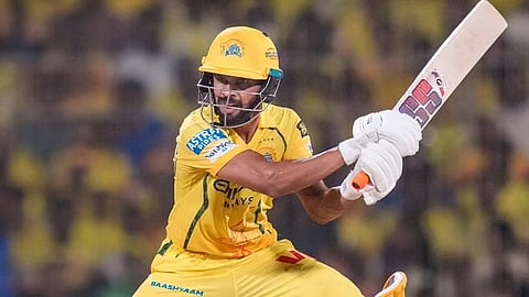 Ruturaj Gaikwad gains touch during CSK's chase.
