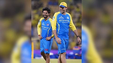 Chennai Super Kings head coach Stephen Fleming and skipper Ruturaj Gaikwad