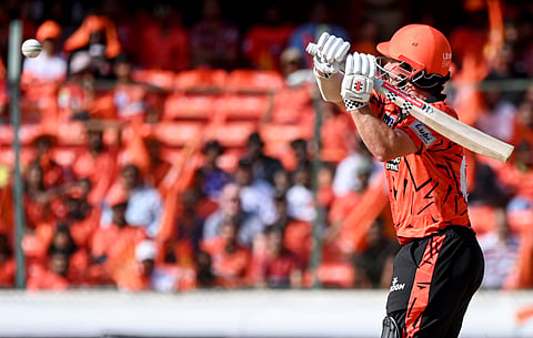 Hyderabad: Sunrisers Hyderabad's Ishan Kishan plays a shot during an Indian Premier League (IPL) 2026 T20 cricket match between Sunrisers Hyderabad and Kolkata Knight Riders, in Hyderabad, Telangana, Sunday, May 3, 2026. (PTI Photo) 
