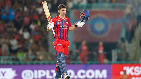 Mitchell Marsh scored his second IPL hundred against Royal Challengers Bengaluru in Lucknow.