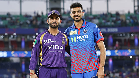 KKR skipper Ajinkya Rahane won the toss and elected to bowl against Axar Patel's Delhi Capitals