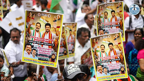 TNCC on Friday launched a statewide protest against Governor Rajendra Vishwanath Arlekar for his refusal to invite the TVK