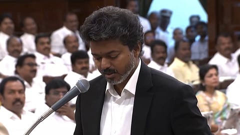 CM Vijay takes oath in Tamil Nadu Assembly