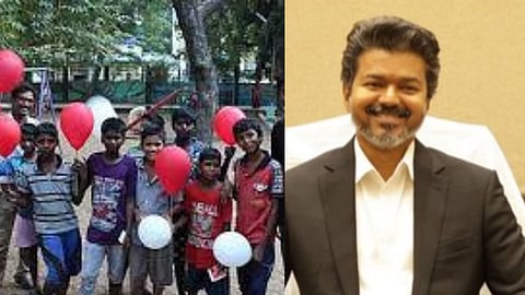 Children(L) CM Vijay(R)
