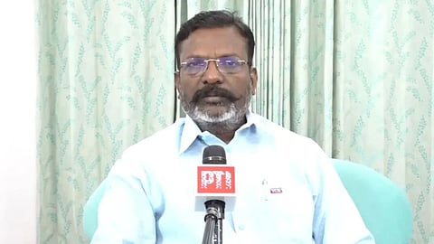 VCK president Thol Thirumavalavan 