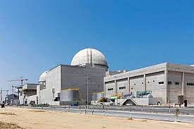This undated photograph released by the United Arab Emirates’ state-run WAM news agency shows the under-construction Barakah nuclear power plant in Abu Dhabi’s Western desert.