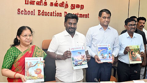 Minister Rajmohan has released new textbooks for Classes 1 to 3
