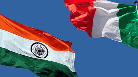 India and Italy flag