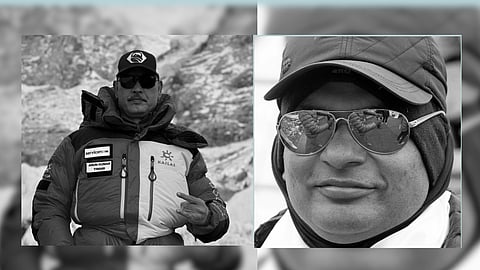 Arun Kumar Tiwari and Sandeep Are, who summited Everest two days back and died while descending