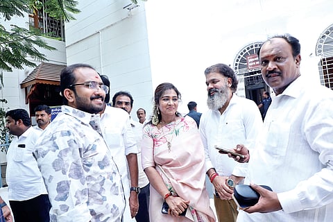 Alagiri’s daughter Kayalvizhi 