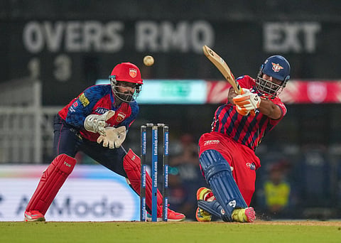 Lucknow: Lucknow Super Giants' captain Rishabh Pant returns to pavilion after his dismissal by Punjab Kings' Yuzvendra Chahal during an Indian Premier League (IPL) 2026 T20 cricket match between Lucknow Super Giants and Punjab Kings, in Lucknow, Uttar Pradesh, Saturday, May 23, 2026. (PTI Photo/Atul Yadav) (PTI05_23_2026_000507A) *** Local Caption ***