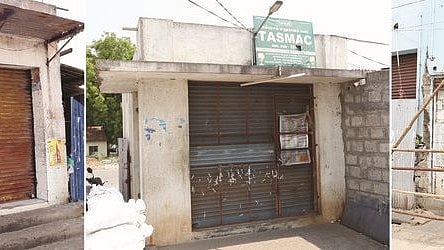 One of the closed Tasmac shop in Tirupur 