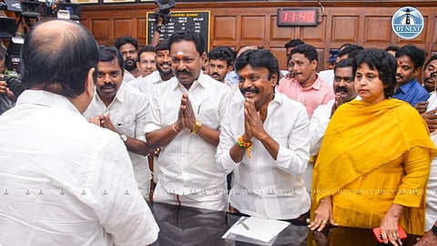 AIADMK MLA representing Ambasamudram constituency, Esakki Subaya, who belongs to the C Ve Shanmugam faction, resigned from his post