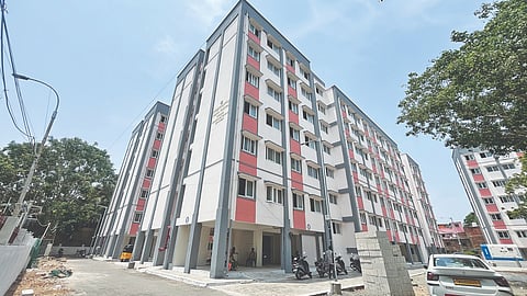 The project comprises five blocks with around 450 housing units