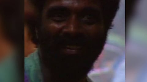 Actor and film critic Sathyendra in RV Ramani's 'Blue Black Yellow’ (1995).