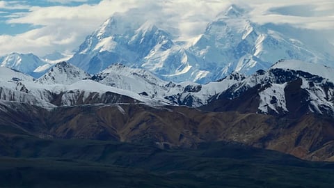 North America's tallest peak in Denali National Park and Preserve, Alaska