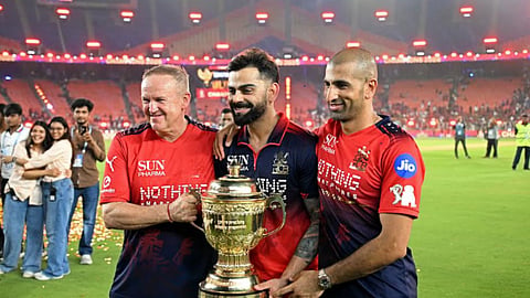 Virat Kohli, Andy Flower and Mo Bobat