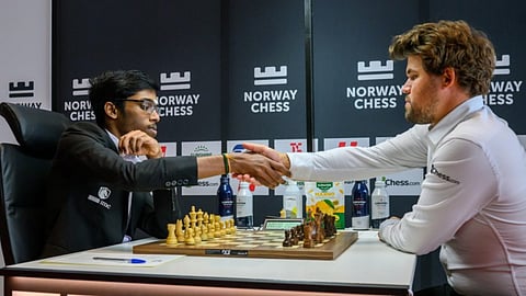 Young Indian Grandmaster R Praggnanandhaa delivered another stunning blow to hometown hero and world No. 1 Magnus Carlsen