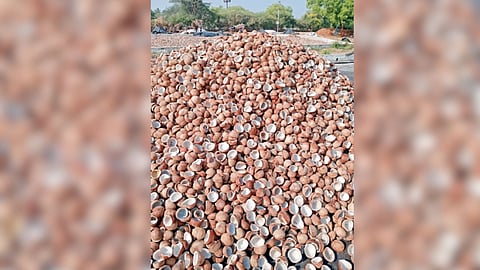 Copras stagnated at a procurement centre 