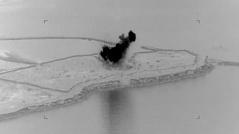 Iranian ballistic missiles and drones launched toward the Strait of Hormuz and Gulf Arab allies on Friday