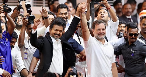 CM Vijay; Congress leader Rahul Gandhi