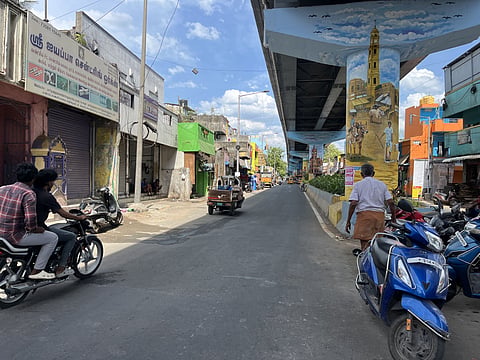 Motorists and riders using the Tondiarpet High Road below the newly opened ROB don't follow speed restrictions and often meet with accidents
