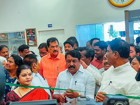 Nainar Nagenthran inaugurates exhibition to mark the historic occasion of Narendra Modi becoming longest-serving elected Prime Minister on Wednesday

