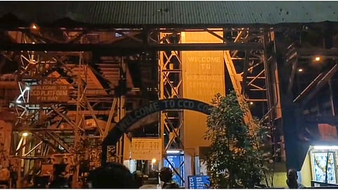 Flames erupt in Vizag steel plant after molten iron spilt while being moved in a bucket by a crane, in Visakhapatnam