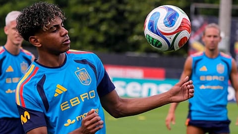Spain's Lamine Yamal 