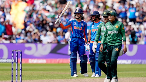 Mandhana had company in her seasoned skipper Harmanpreet Kaur (36 off 35 balls) as the duo added 91 runs for the third wicket after Shafali Verma