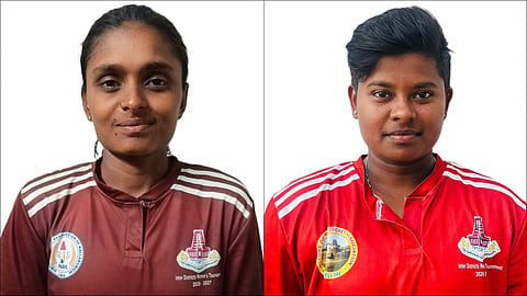 (L) NS Subhaharini, (R) M Thenmozhi