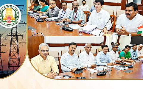  Chief Minister C Joseph Vijay reviewed the energy sector at the Secretariat, Tamil Nadu on Wednesday
