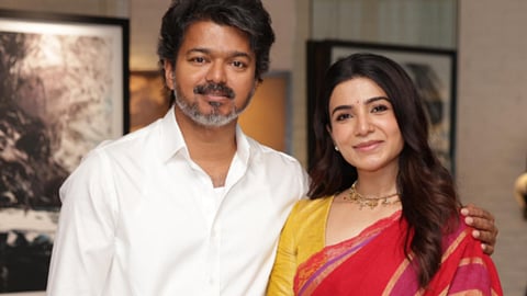 CM Vijay and Actor Samantha