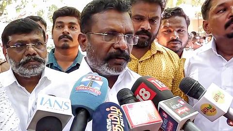 VCK leader Thol Thirumavalavan 