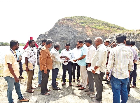 stone quarry at Chettipunyam