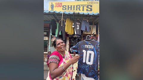 P Selvi of ‘350 Shirts’, Puducherry