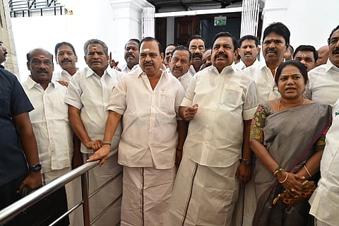 AIADMK General Secretary Edapadi Palaniswami and AIADMK MLas 