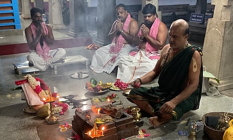 TVK cadres invoke god at Talakaveri for abundant flow
