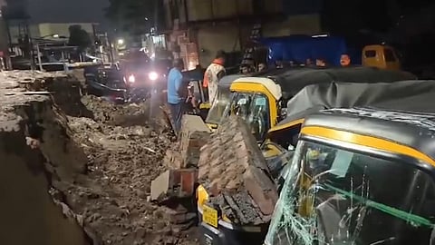 Thane wall collapse